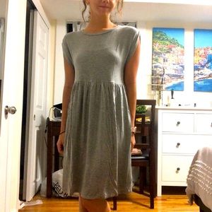 Grey flowy dress